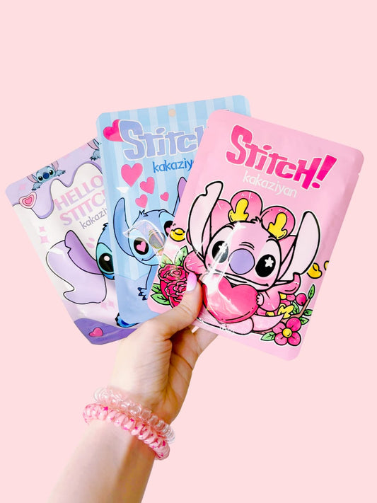 Mascarillas faciales  hidratantes de stitch aleatorias